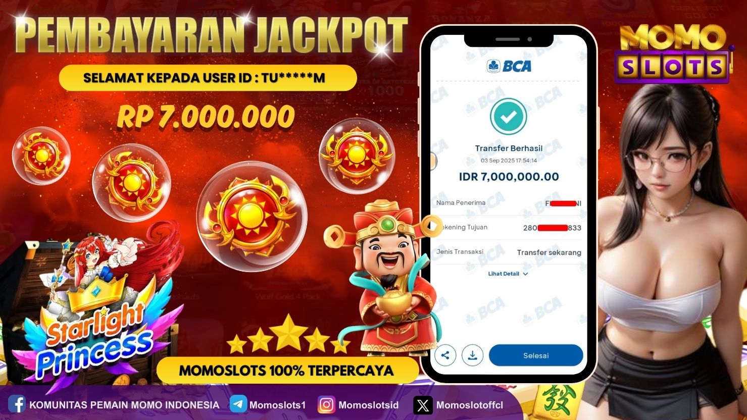 MOMOSLOTS JACKPOT SLOT STARLIGHT PRINCESS